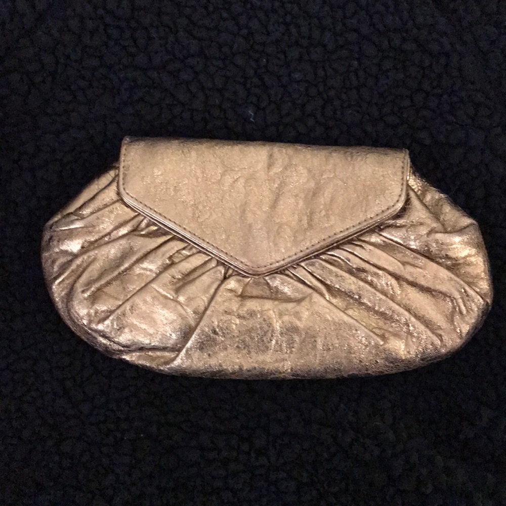 Lauren Merkin Gold Clutch